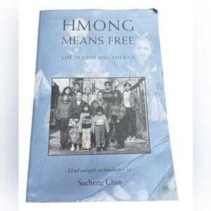 Hmong Means Free Softcover Book Asian American History & Culture 1994